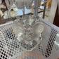 3PC CLEAR GLASS ANGEL CANDLE HOLDERS