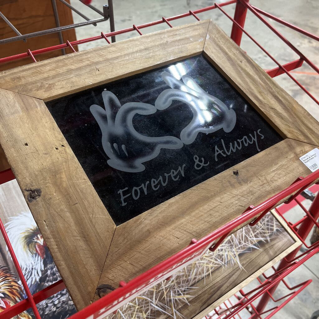 FOREVER & ALWAYS RUSTIC FRAME ART