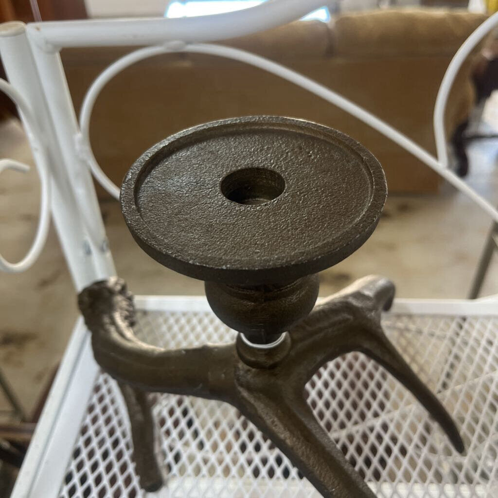 IRON ANTLER CANDLEHOLDER