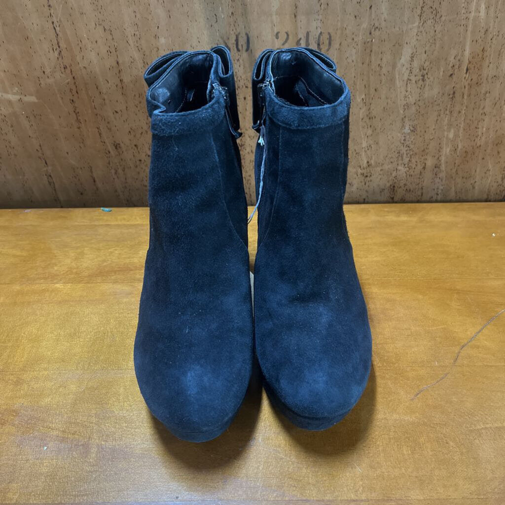 GIANNI BINI BLACK SUEDE BOOTS SZ 7.5