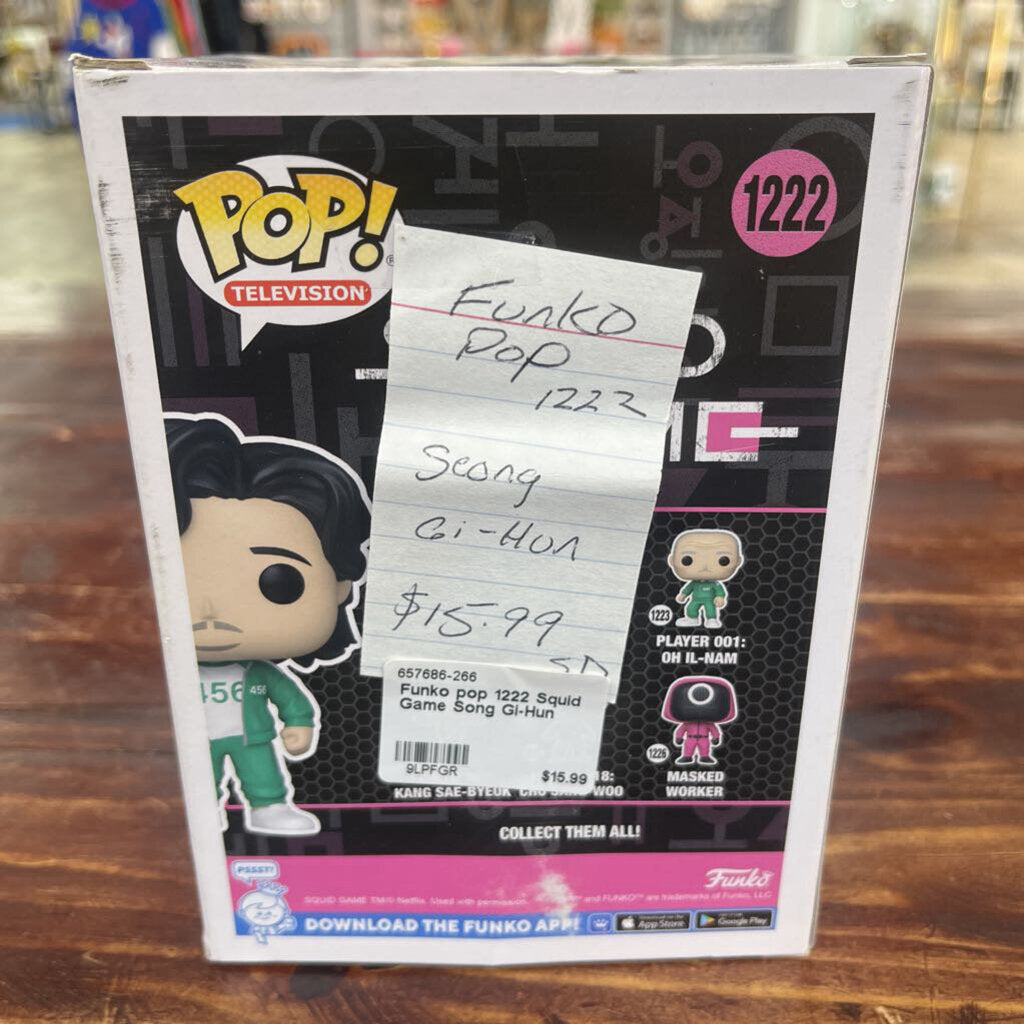 Funko pop 1222 Squid Game Song Gi-Hun