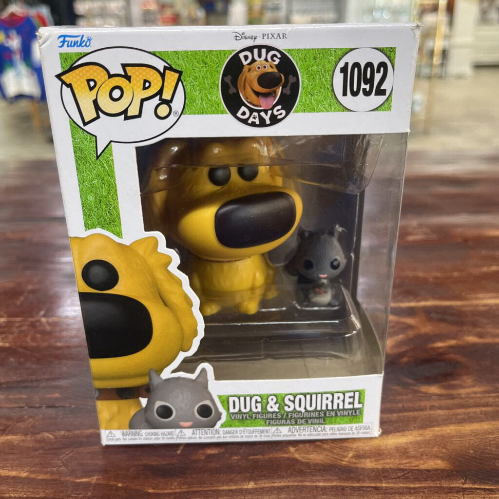 FUNKO POP 1092 DOUG W SQUIRREL-Thriftique Marketplace