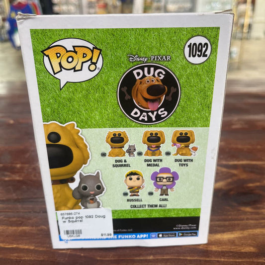 Funko pop 1092 Doug w Squirrel