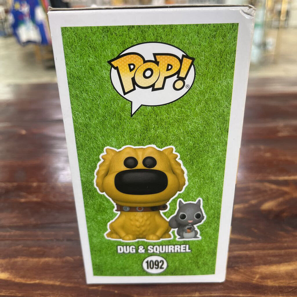 FUNKO POP 1092 DOUG W SQUIRREL-Thriftique Marketplace