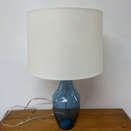 BLUE GLASS LAMP