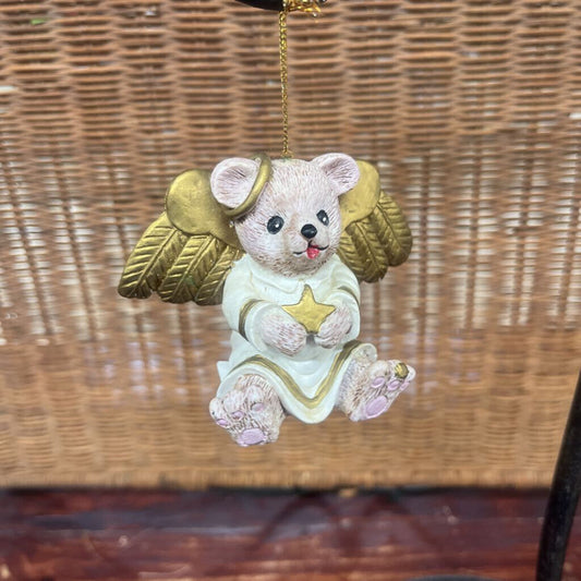 CLAIRE BEAR ANGEL ORNAMENT