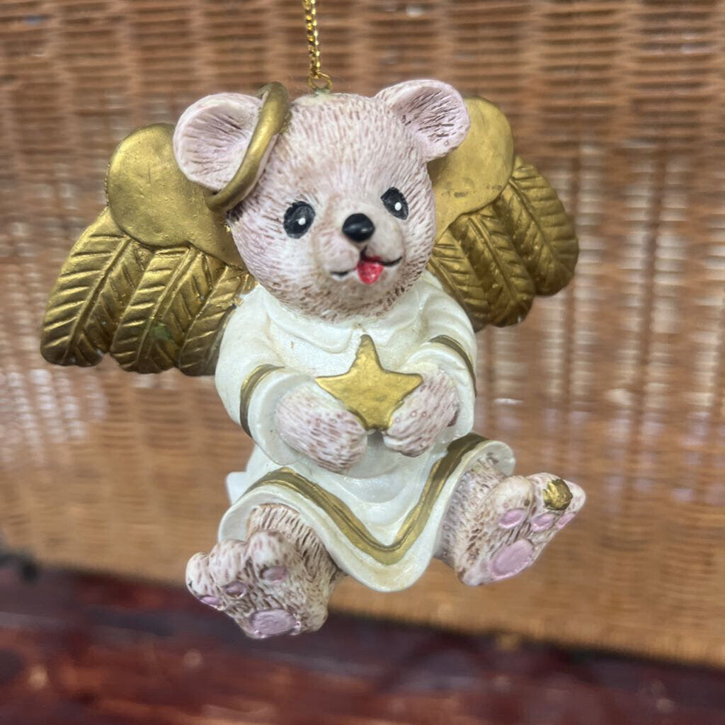 CLAIRE BEAR ANGEL ORNAMENT