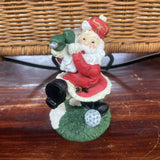 Golfing Santa Figurine