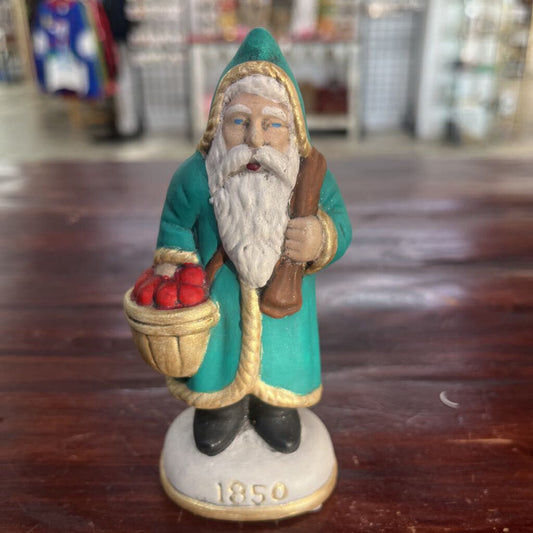 WALNUT RIDGE PRIMITIVE CHALKWARE SANTA 1850