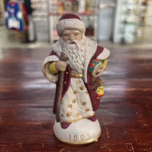 WALNUT RIDGE PRIMITIVE CHALKWARE SANTA 1895