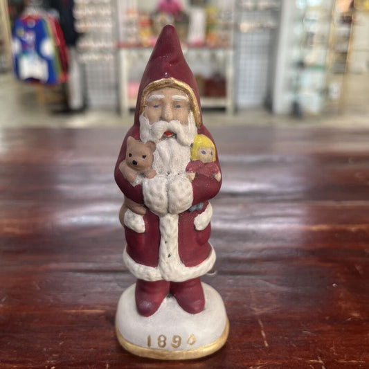 WALNUT RIDGE PRIMITIVE CHALKWARE SANTA 1890