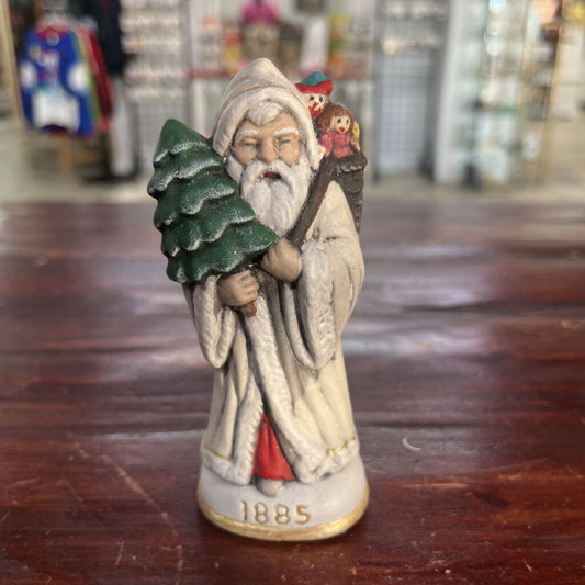 WALNUT RIDGE PRIMITIVE CHALKWARE SANTA 1885