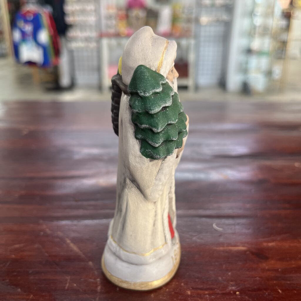 WALNUT RIDGE PRIMITIVE CHALKWARE SANTA 1885