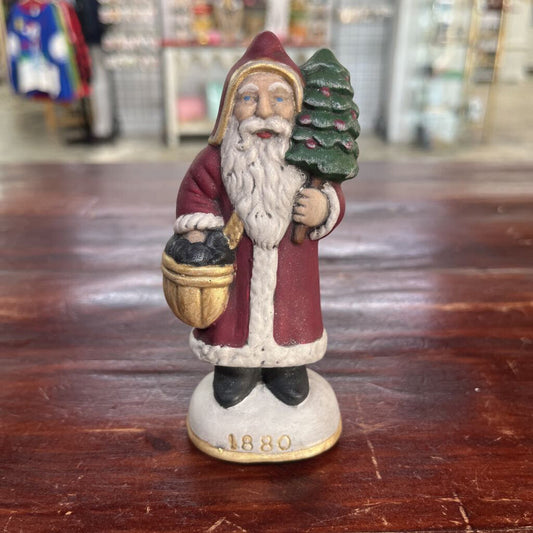 WALNUT RIDGE PRIMITIVE CHALKWARE SANTA 1880