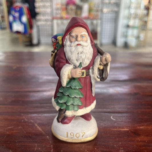 WALNUT RIDGE PRIMITIVE CHALKWARE SANTA 1907