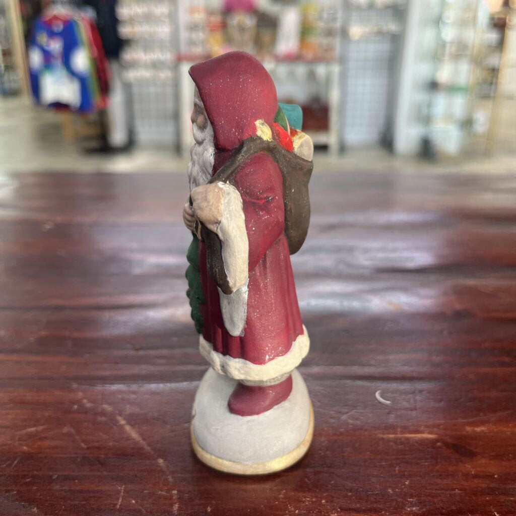 WALNUT RIDGE PRIMITIVE CHALKWARE SANTA 1907