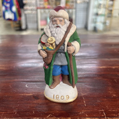 WALNUT RIDGE PRIMITIVE CHALKWARE SANTA 1909