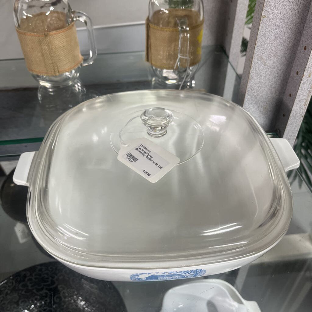 Corning/Pyrex Browning Skillet with Lid