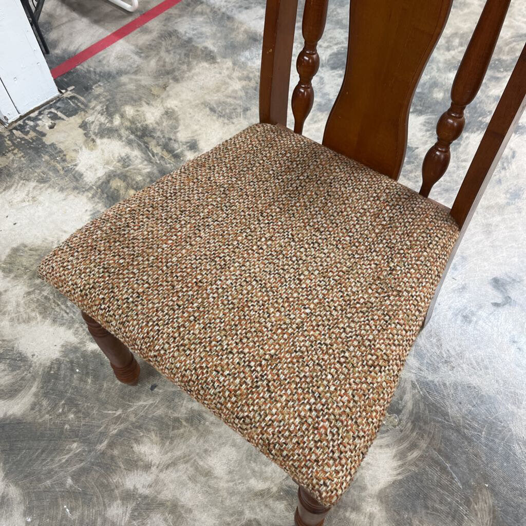 TWO SOLID WOOD CHAIRS (SOLD AS A PAIR) - PLEASE READ DESCRIPTION