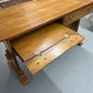 ETHAN ALLEN SOLID WOOD 2 DRAWER DESK