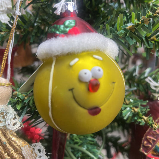 Vintage Dept 56 Green Santa Ornament