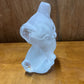 VINTAGE VIKING GLASS FROSTED CAT PAPERWEIGHT