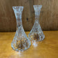 PAIR OF VINTAGE ELEGANT CRYSTAL CANDLE HOLDERS