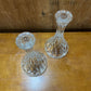 PAIR OF VINTAGE ELEGANT CRYSTAL CANDLE HOLDERS
