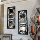 PAIR RECTANGULAR IRON WALL MIRRORS