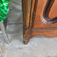 GLASS TOP FRENCH BOW FRENCH PROVINCIAL SIDEBOARD/DRESSER