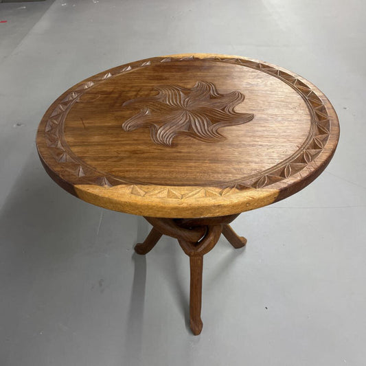 VINTAGE HAND-CARVED TABLE