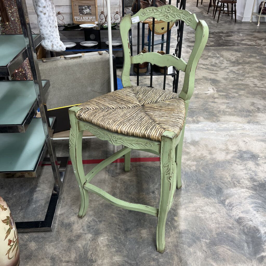 GREEN SHABBY CHIC CHAIR