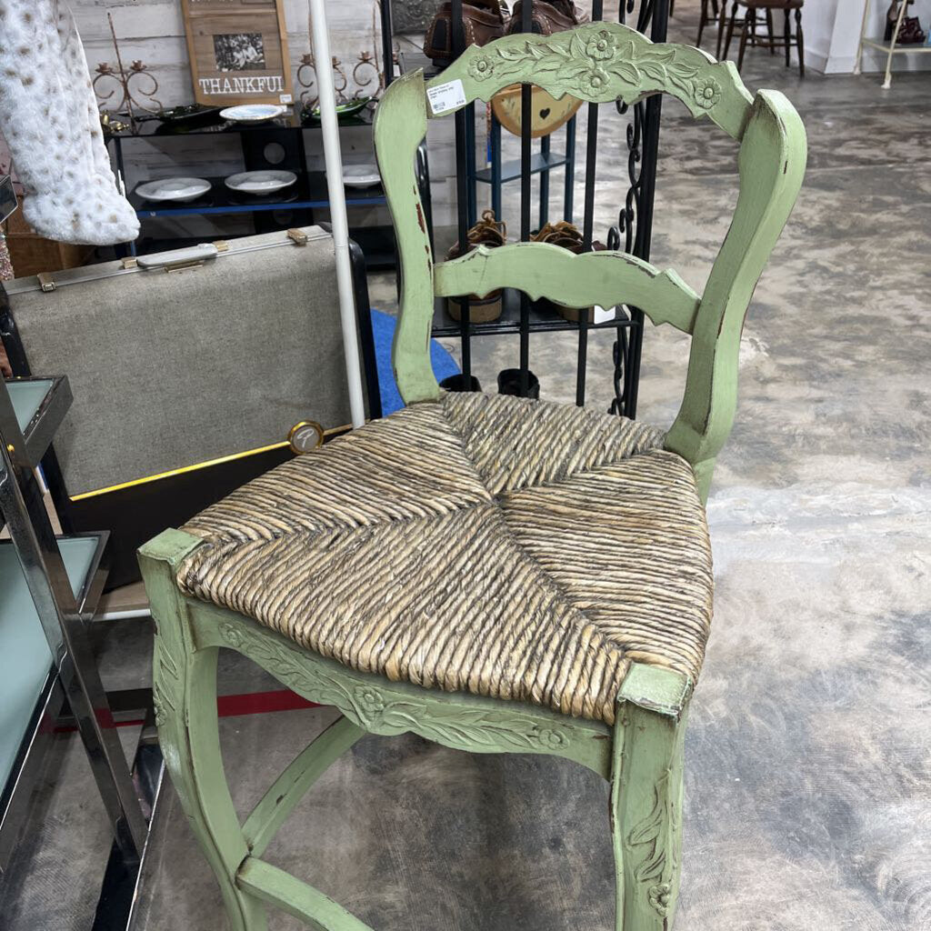 GREEN SHABBY CHIC CHAIR