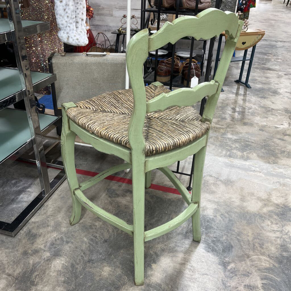 GREEN SHABBY CHIC CHAIR