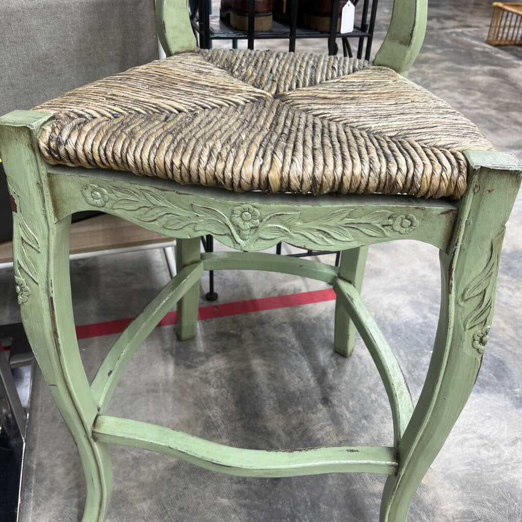 GREEN SHABBY CHIC CHAIR