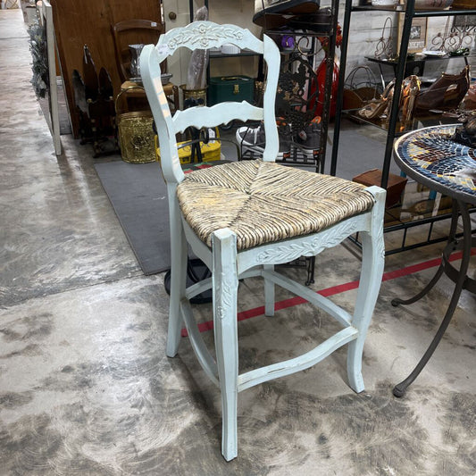 PALE BLUE SHABBY CHIC CHAIR