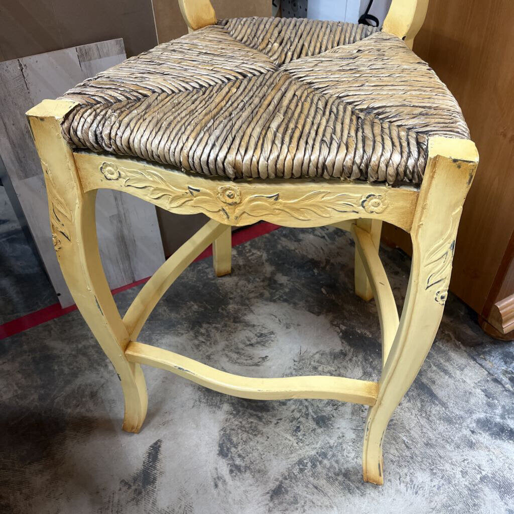 YELLOW SHABBY CHIC CHAIR