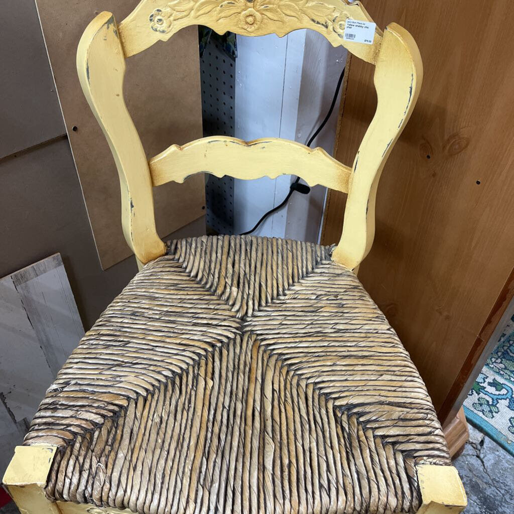 YELLOW SHABBY CHIC CHAIR