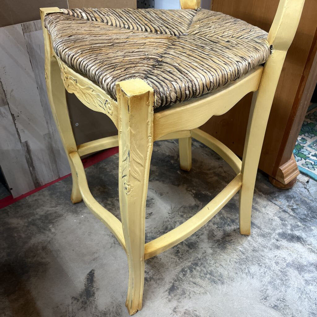 YELLOW SHABBY CHIC CHAIR