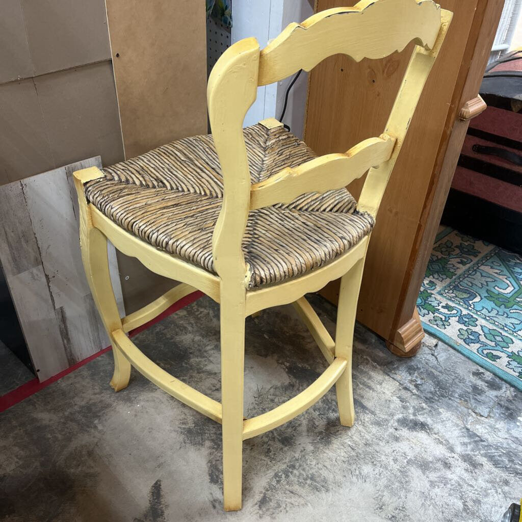 YELLOW SHABBY CHIC CHAIR