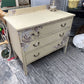 3 DRAWER FLORAL SPRING SOLID WOOD DRESSER