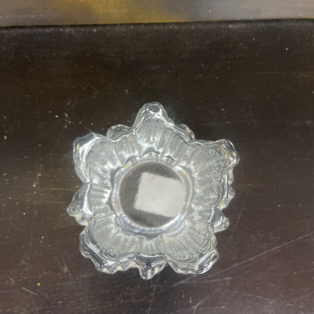 VTG SWEDISH NYBRO VOLCANO ICEBERG CANDLEHOLDER