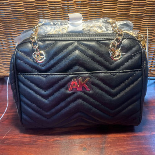 NEW ANNE KLEIN BLACK QUILTED