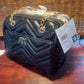 NEW ANNE KLEIN BLACK QUILTED