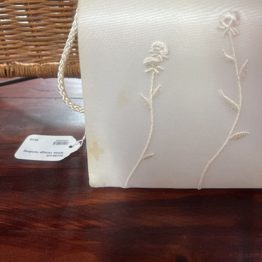 WHITE VINTAGE HANDBAG