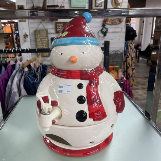 SNOWMAN HOT AND COLD DISPENSER