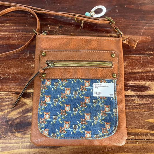 BROWN CROSS BODY BAG