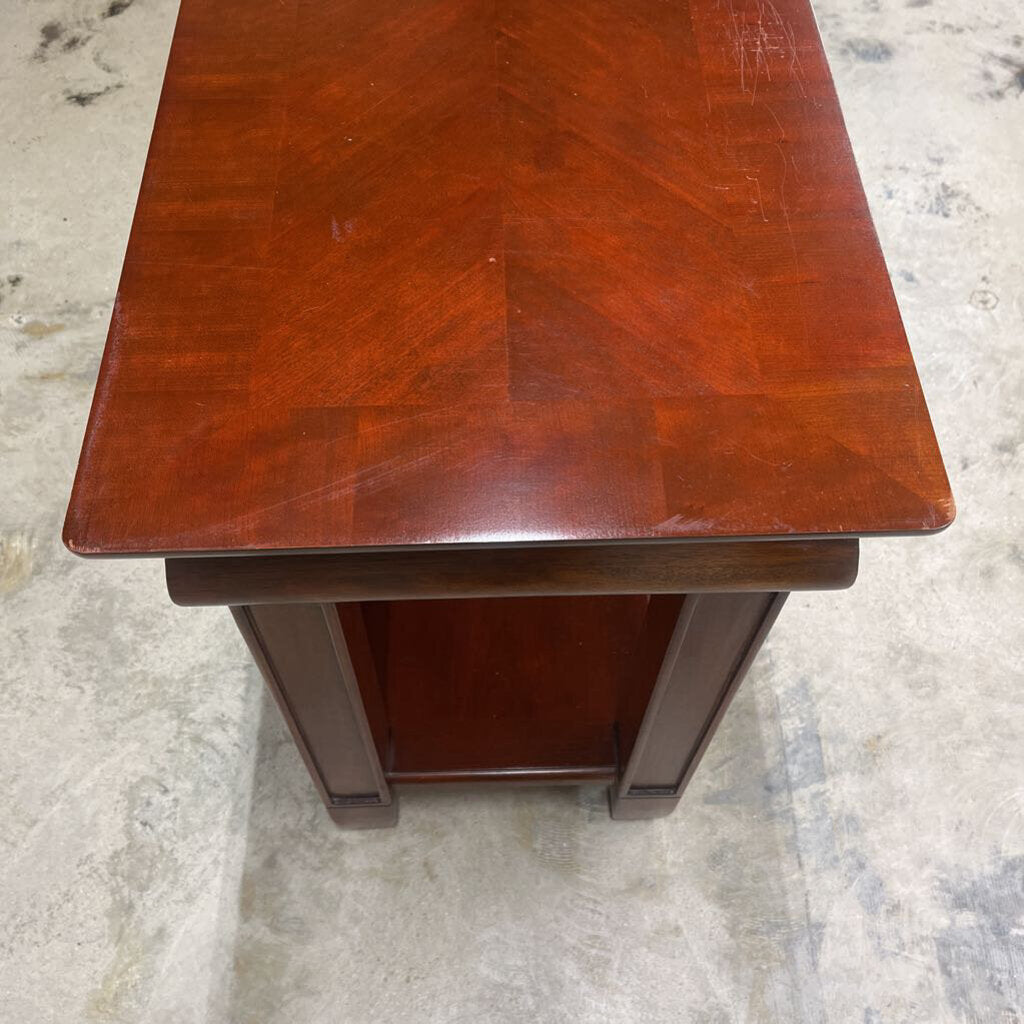 Two Drawer Console Table w/Bottom Shelf