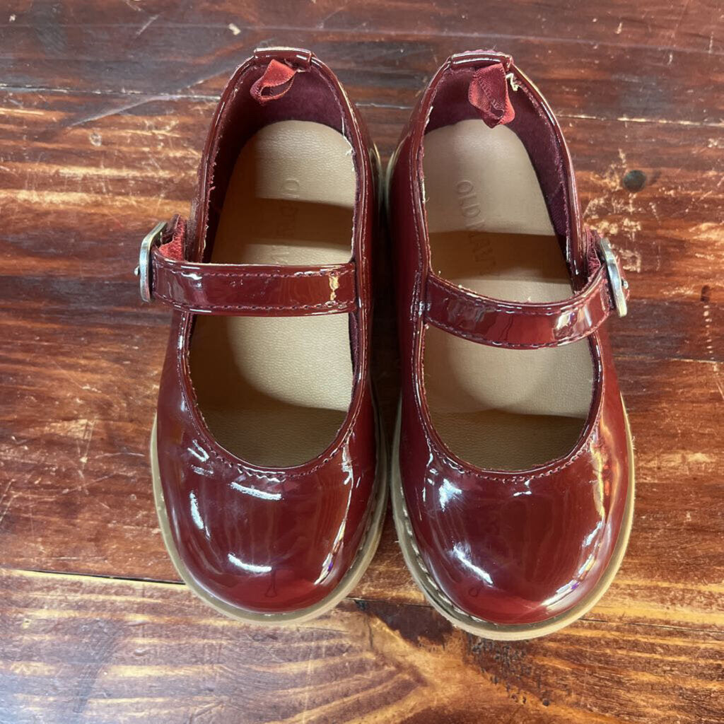 OLD NAVY MAROON MARY JANE SZ 7