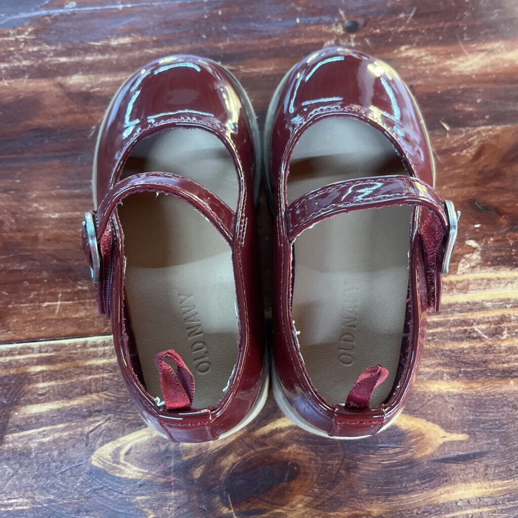 OLD NAVY MAROON MARY JANE SZ 7